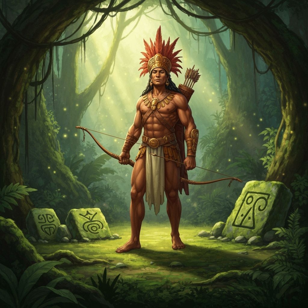 Yucahu Taíno Warrior God with Bow and Arrow