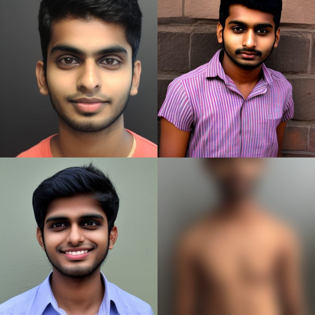Portrait of a 22-Year-Old Indian Man