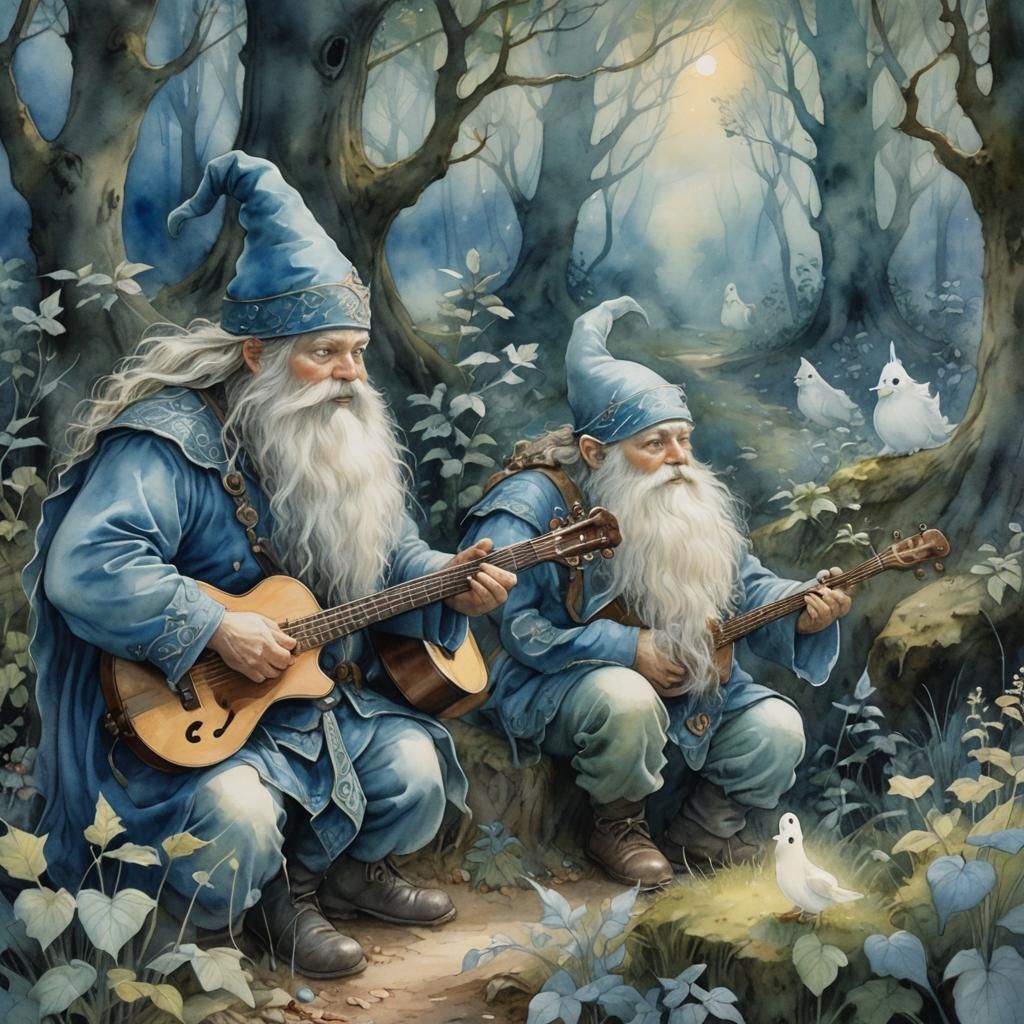 Enchanting Forest Glade: Dwarf and Ghost Music