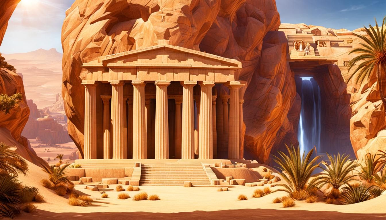 Eve from Stellar Blade in Greek Oasis