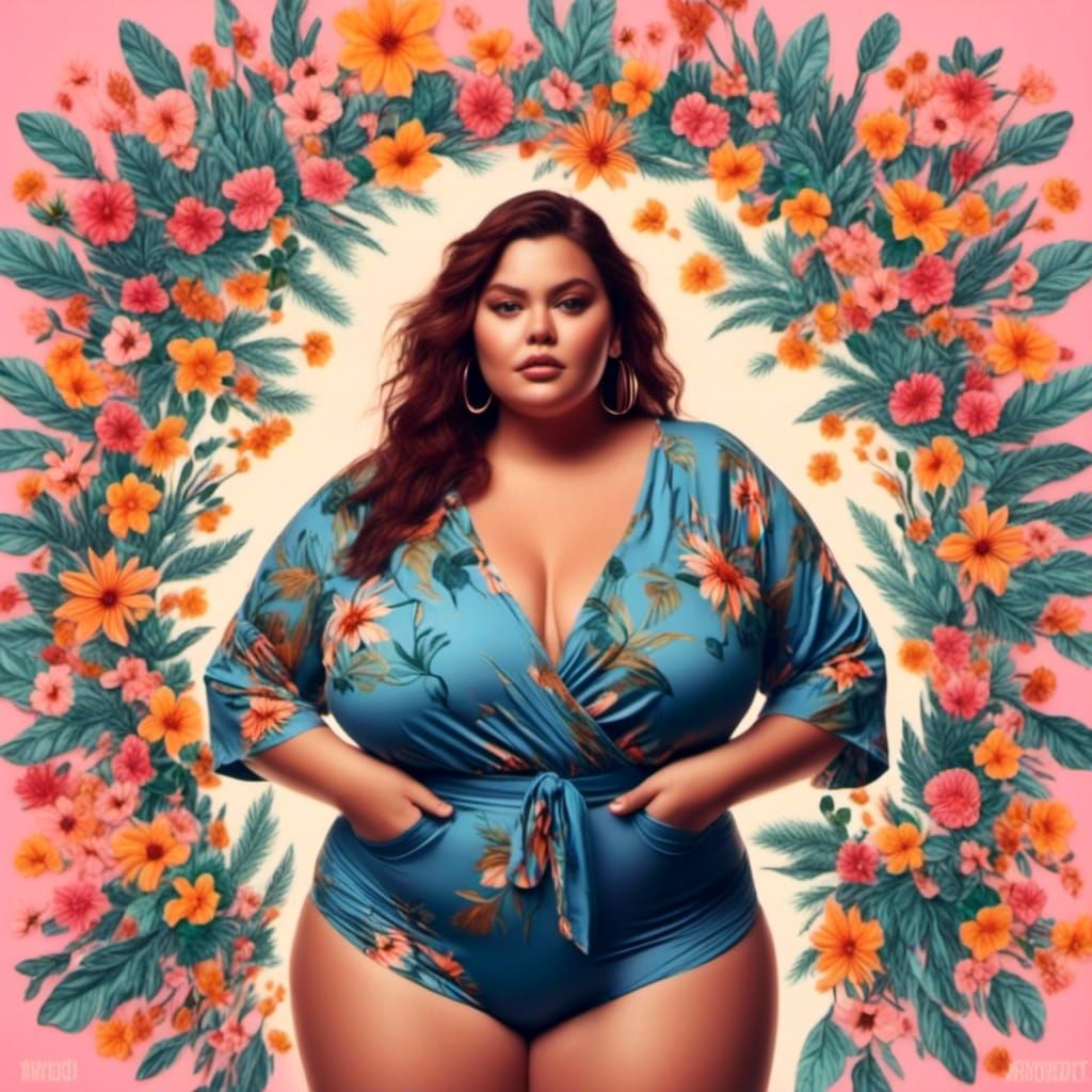 Plus Size Body Positivity Warrior Portrait