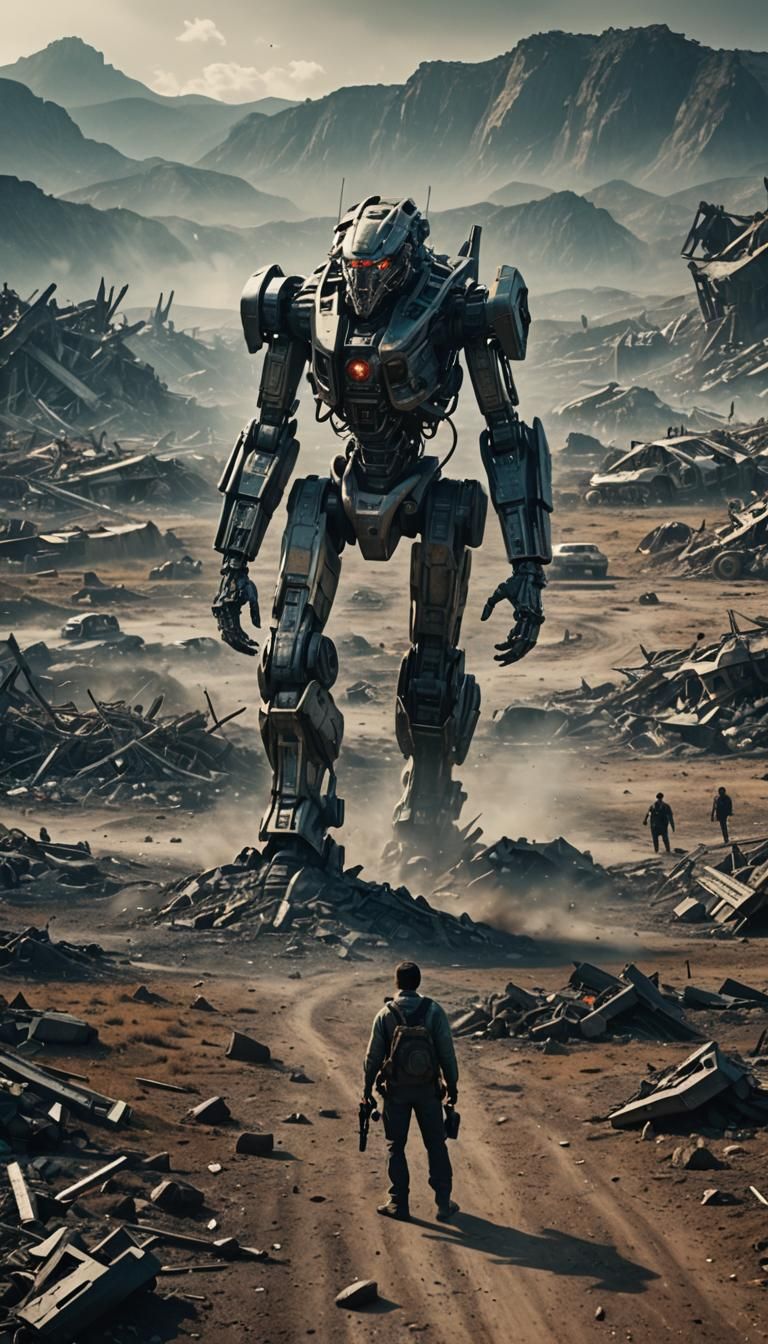 Human Resistance in 2029: A Cinematic Still