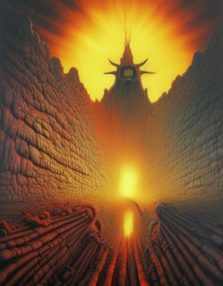 Infernal Purgatory: Demons and Angels in a Surreal Style