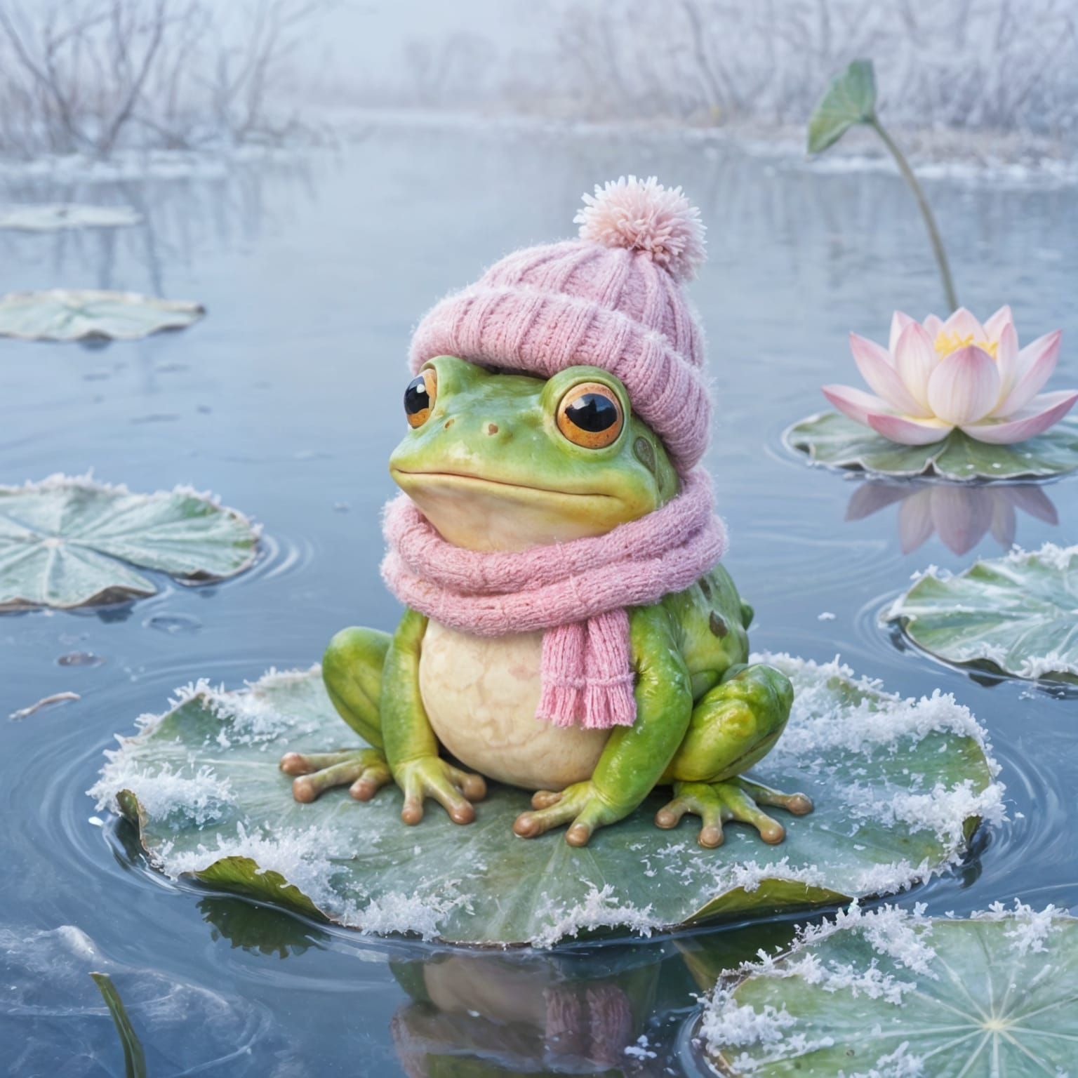 Winter Frog ❄️🐸
