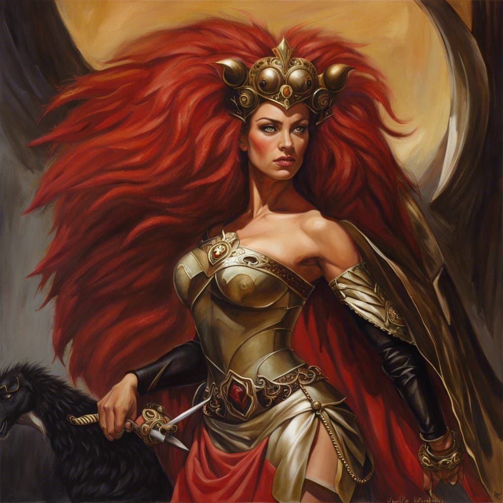 Primal Princess Portrait in Fantasy Art Style