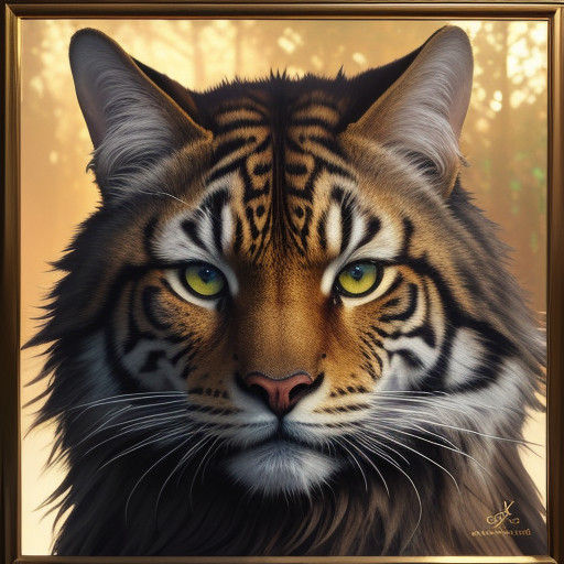 Majestic Beast in Vibrant Sunset Illumination