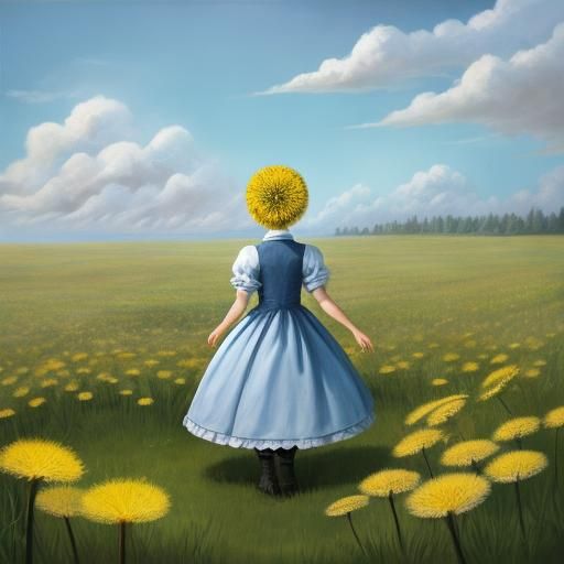 Dandelion Seed Head Close-Up