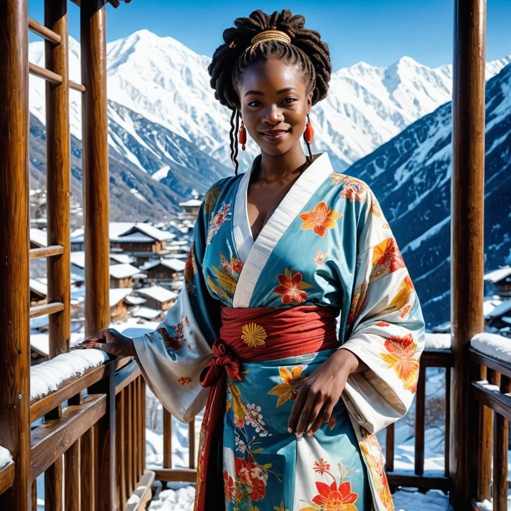 Lisa Mtambo: Kimono in the Alps