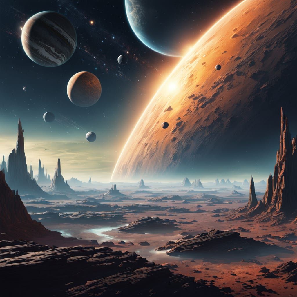 Planets in a Futuristic Square Formation