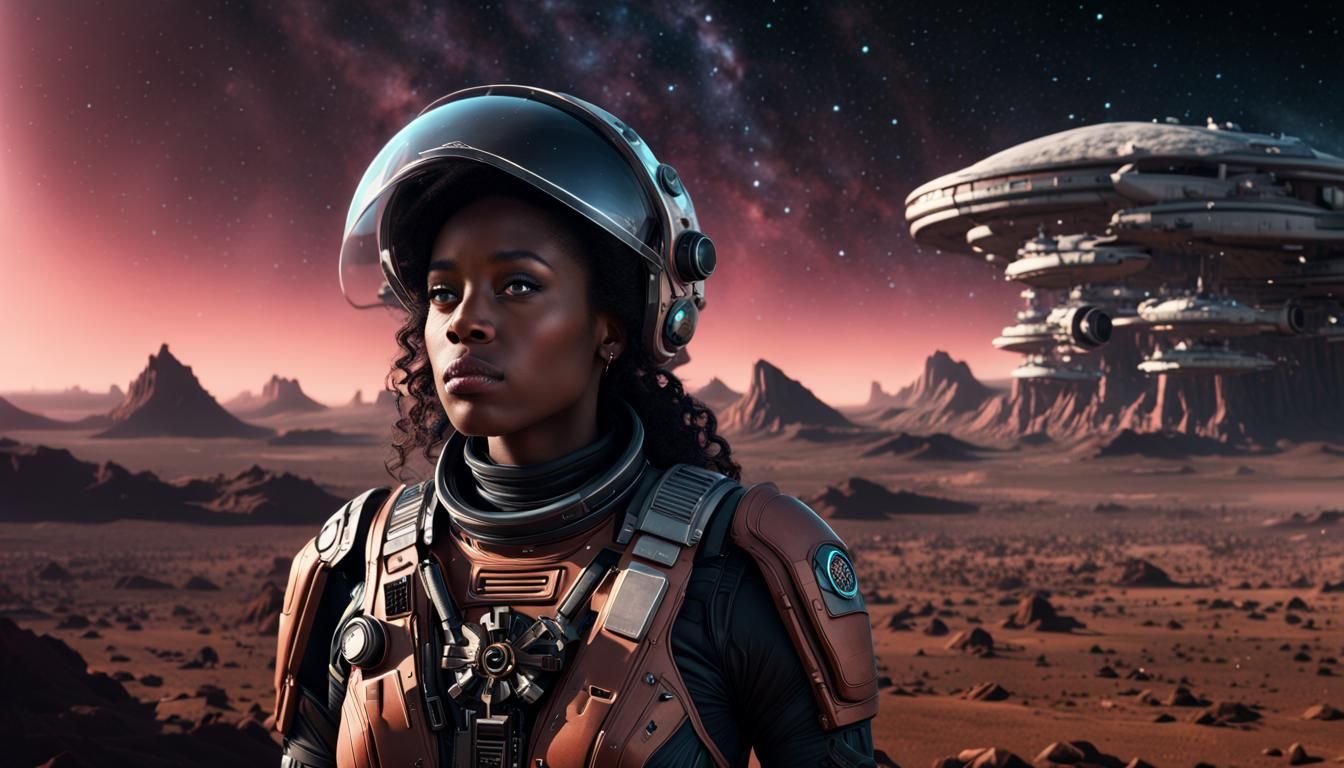 Space Sheriff Sloane Munroe: Epic Digital Matte Painting