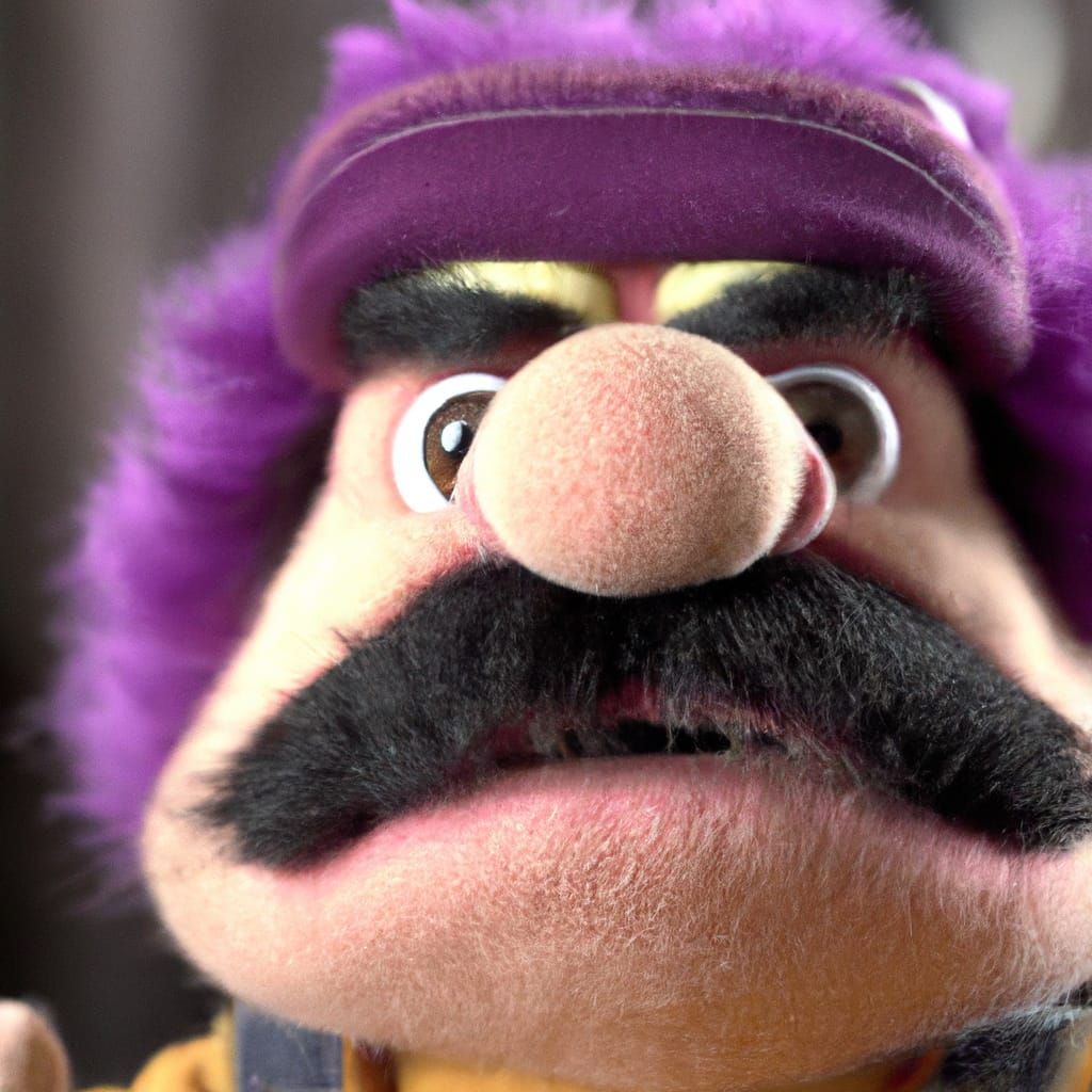 Wario as a Hyperrealistic Muppet in Stop Motion