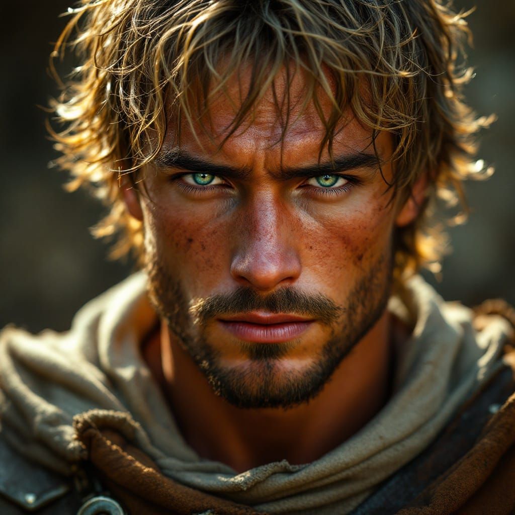 Templar Knight Portrait: Hyperrealistic Cinematic Close-up