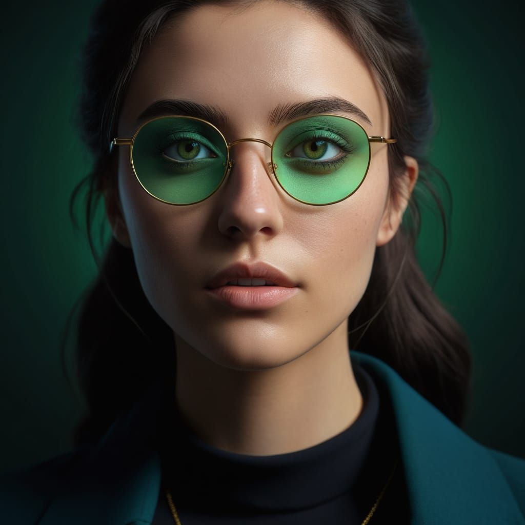 Stunning portrait of Ravenclaw student teenage young lady wi...