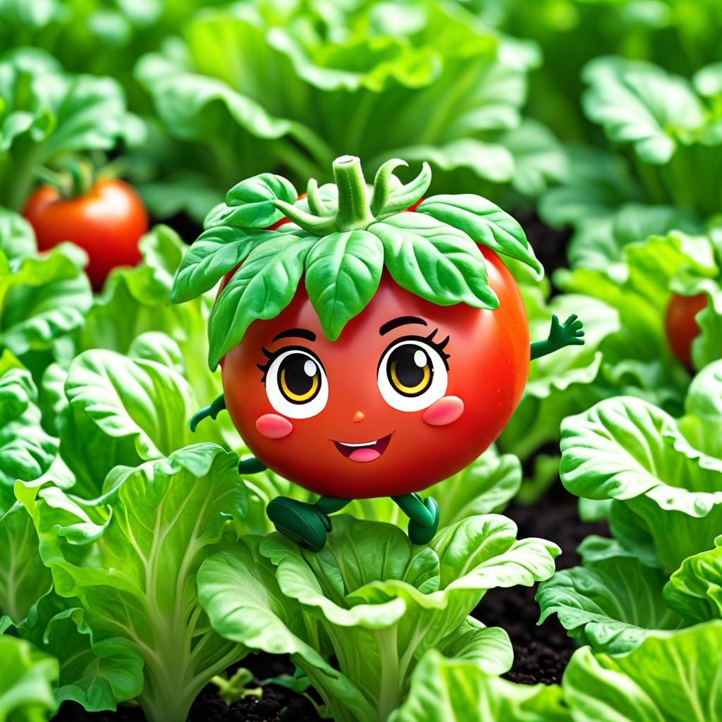 Chibi Tomato's Lettuce Dance Party