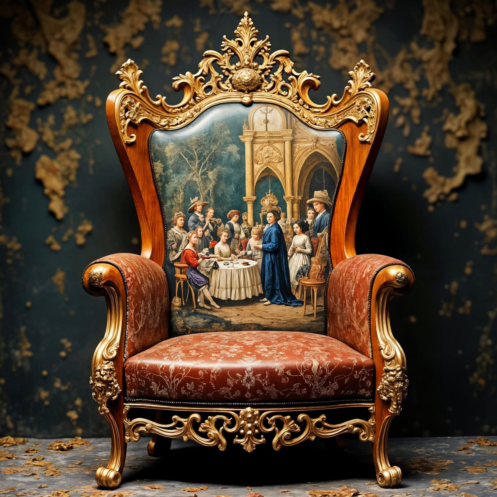 Mid-century medieval Throne