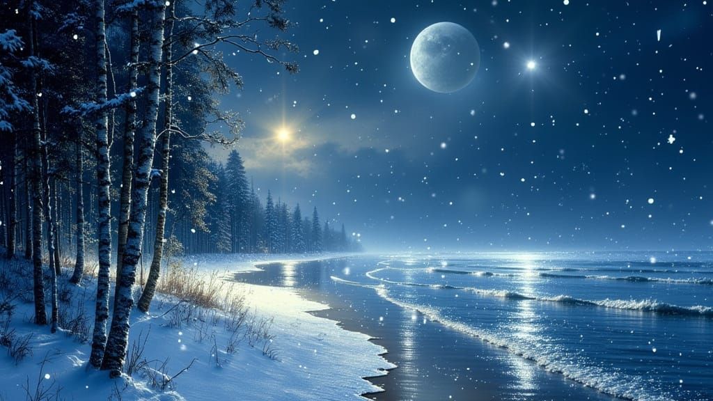 Lake Michigan's First Snowfall