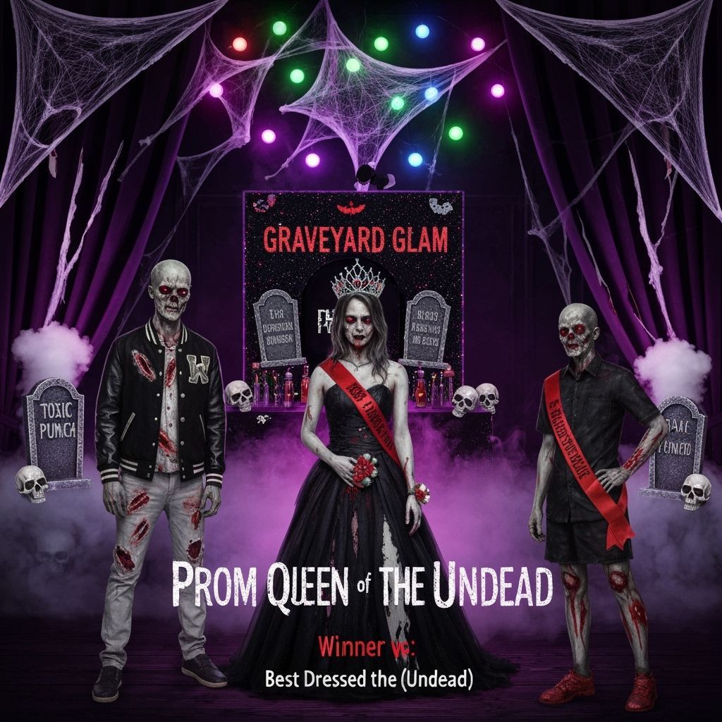 Zombie Prom Night with Eerie Elegance