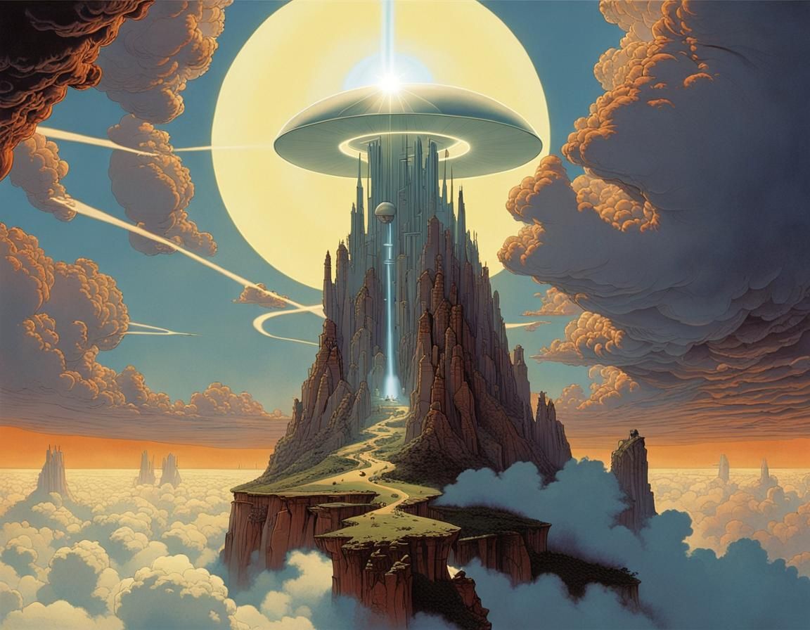 Heavenly Sunshine Beams in Divine Biblical Scene