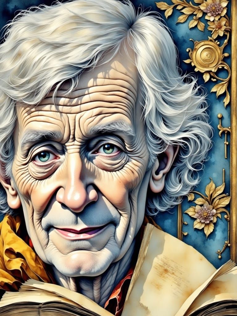 Baroque Portrait of a Wise Gentleman Reading