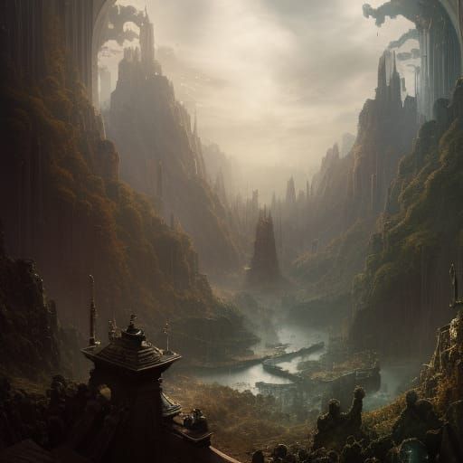 Dark Fantasy Reimagining of Classical Art