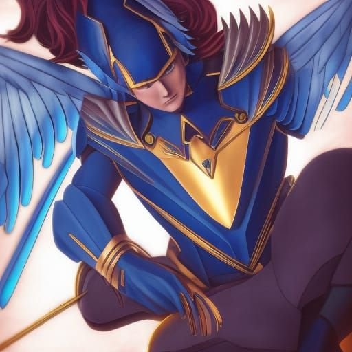 Warren Worthington in Anime Style