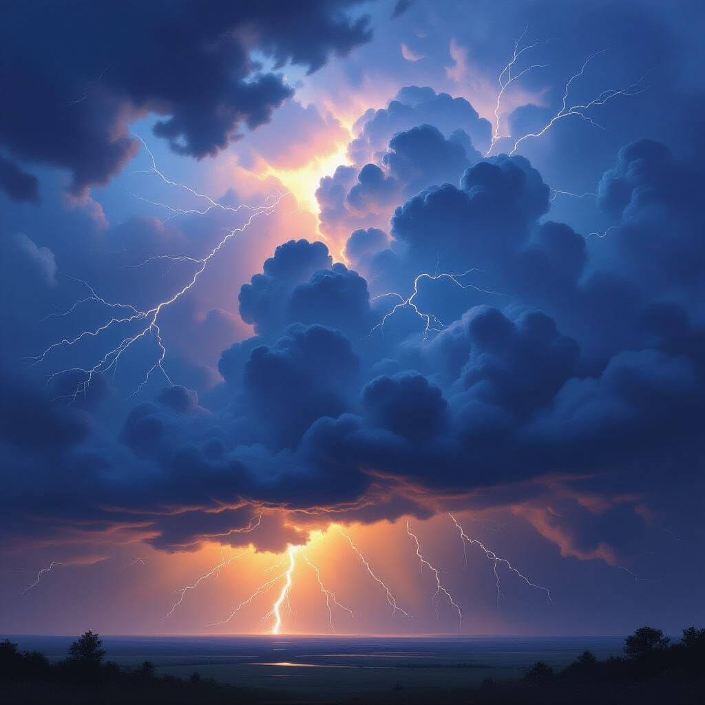 Epic Storm Clouds with Dramatic Lightning