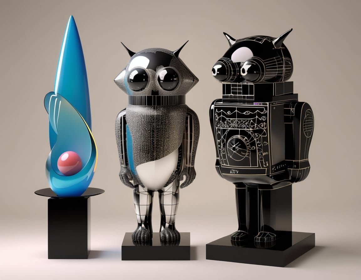 chimera inside out  luminobabel  3D  gigantic floating hyperdetailed math art geometry graphs symbols  kinetic  sculptur...