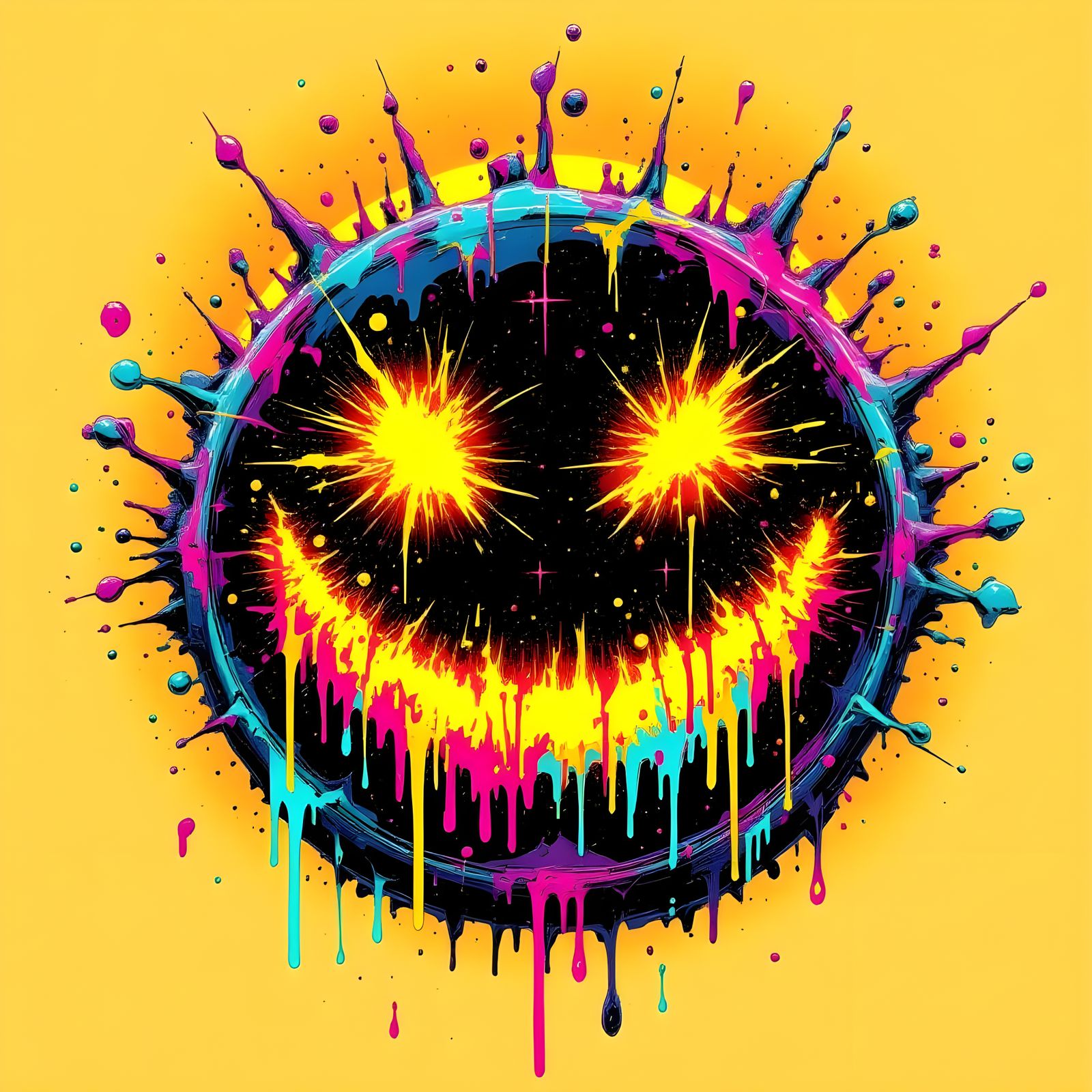 Graffiti Smile: Volcanic Typography in Wild Style Font