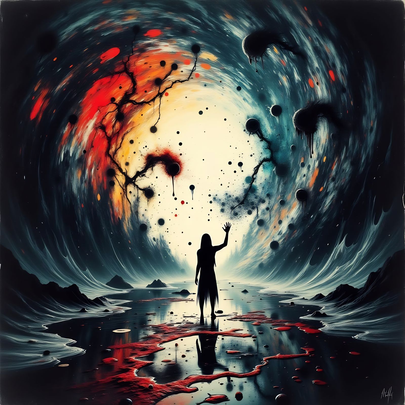 Melting Memories: A Digital Painting of Loss