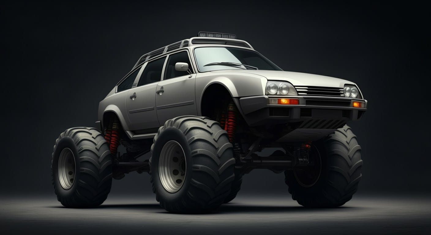Citroen CX 4x4 Monster Truck in Futuristic Style