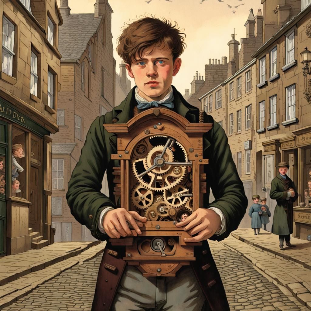 Cuckoo-Clock Heart in Edinburgh Street