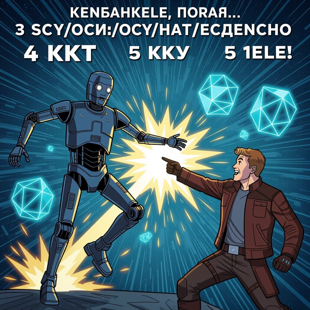 K-2SO Droid Transforms in Dynamic Comic Panel