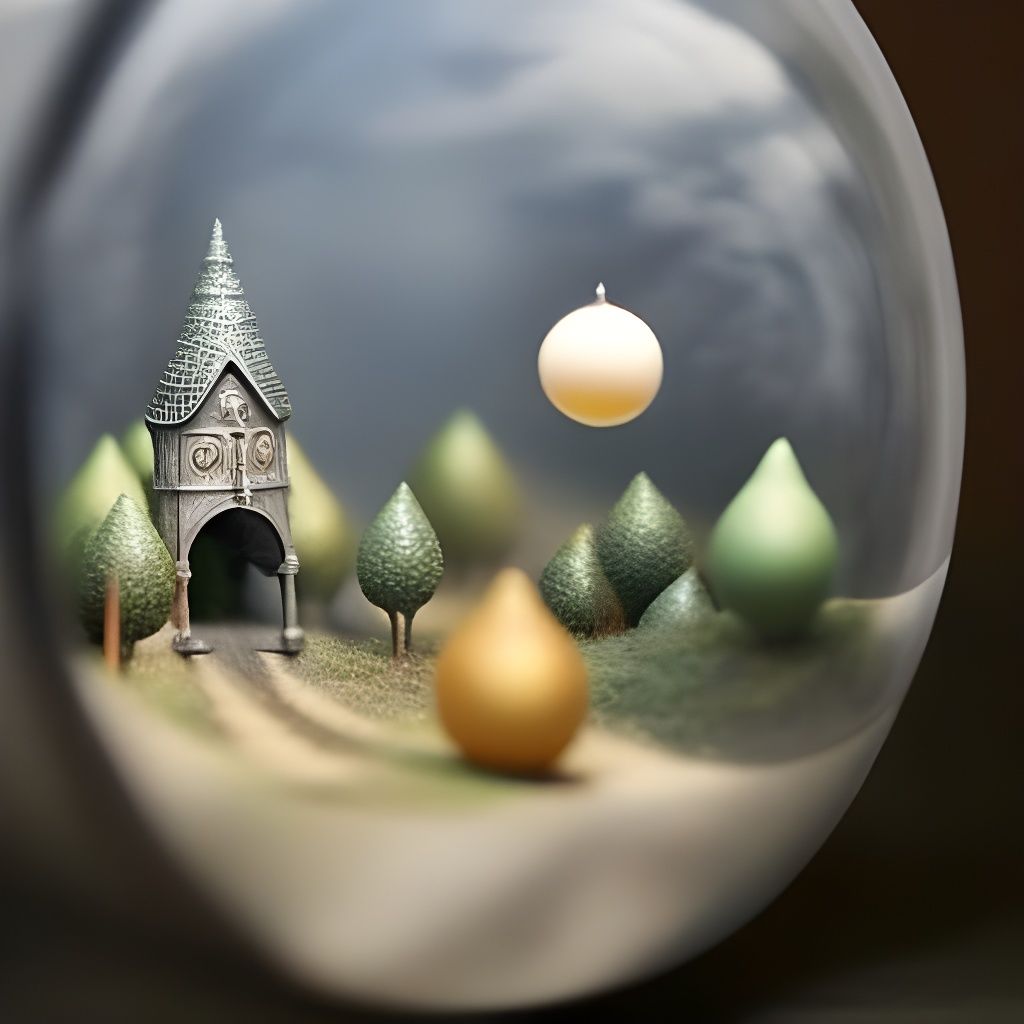 Anthropomorphic Easter Eggs in Fantasy Village