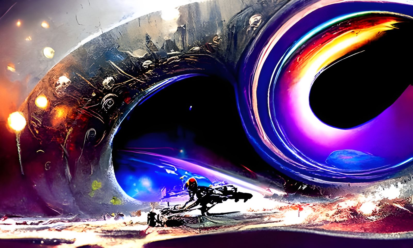 The Other Side of a Black Hole: Imaginative Sci-Fi