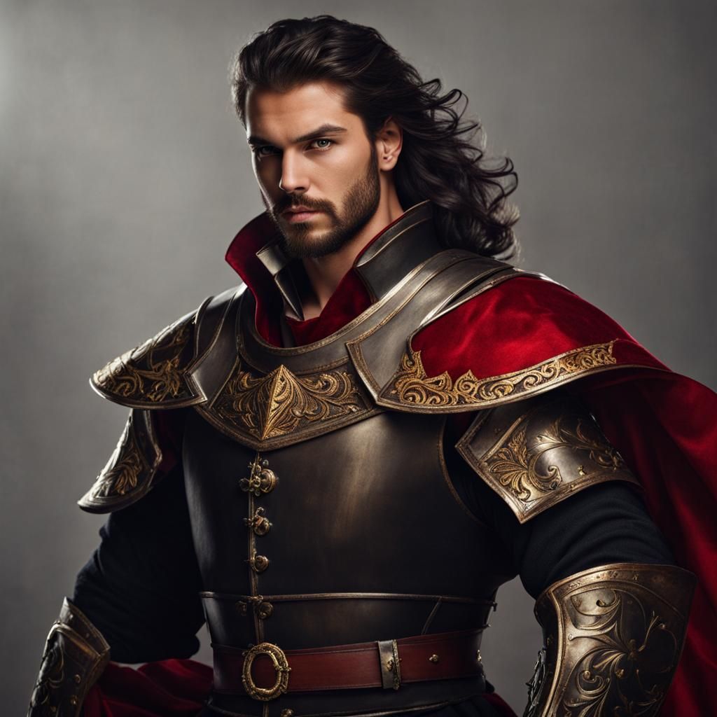 Evil Medieval King Portrait: Handsome Maniac