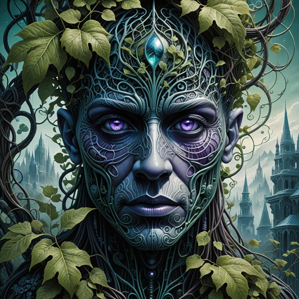 Surreal Sci-Fi Dreamscape Unveils Human Eye and Cerebrum Ent...