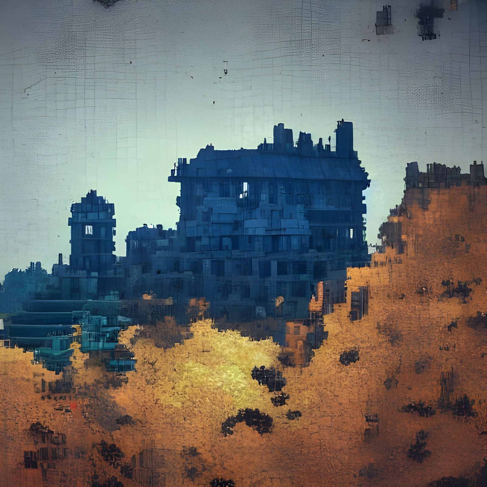 Dwarven Mines Ghost Village in Detailed Matte Painting