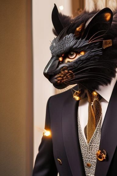 Chimera Portrait in 70s Style Fine Art