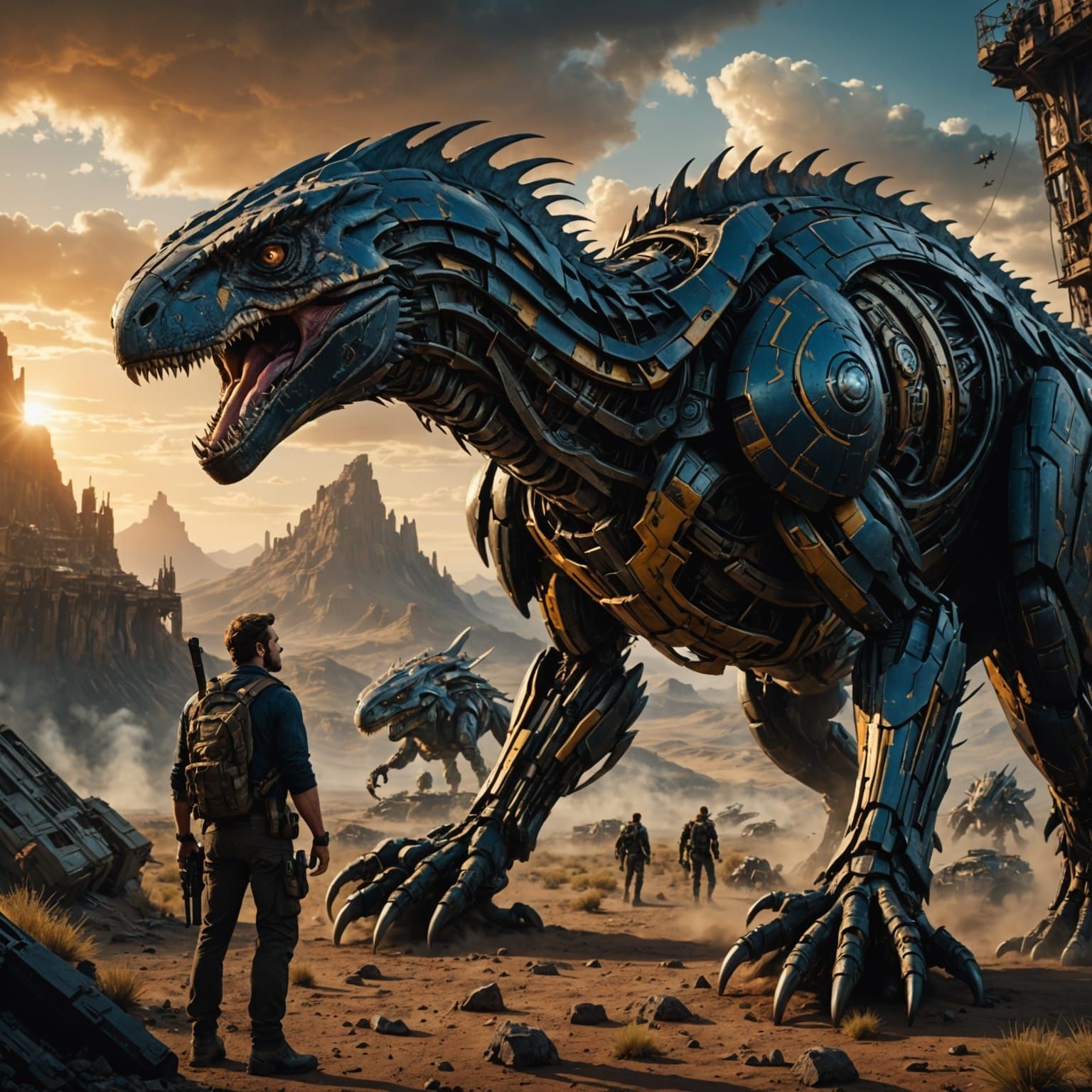 Epic Cinematic Digital Matte Painting of Code Creations