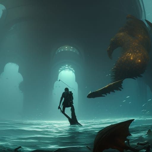Underwater Fantasy Art in Deep Color
