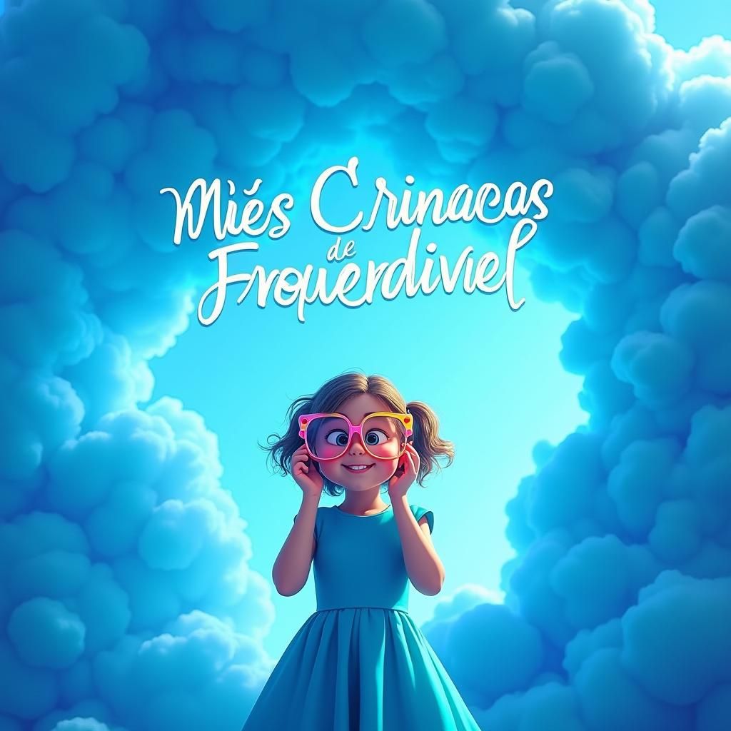 Girl with Glasses in Fantasy Spectacle, Digital Art