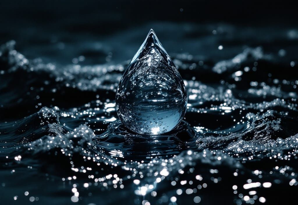 Anthropomorphic Bittersweet Teardrops Explode Over Night Oce...