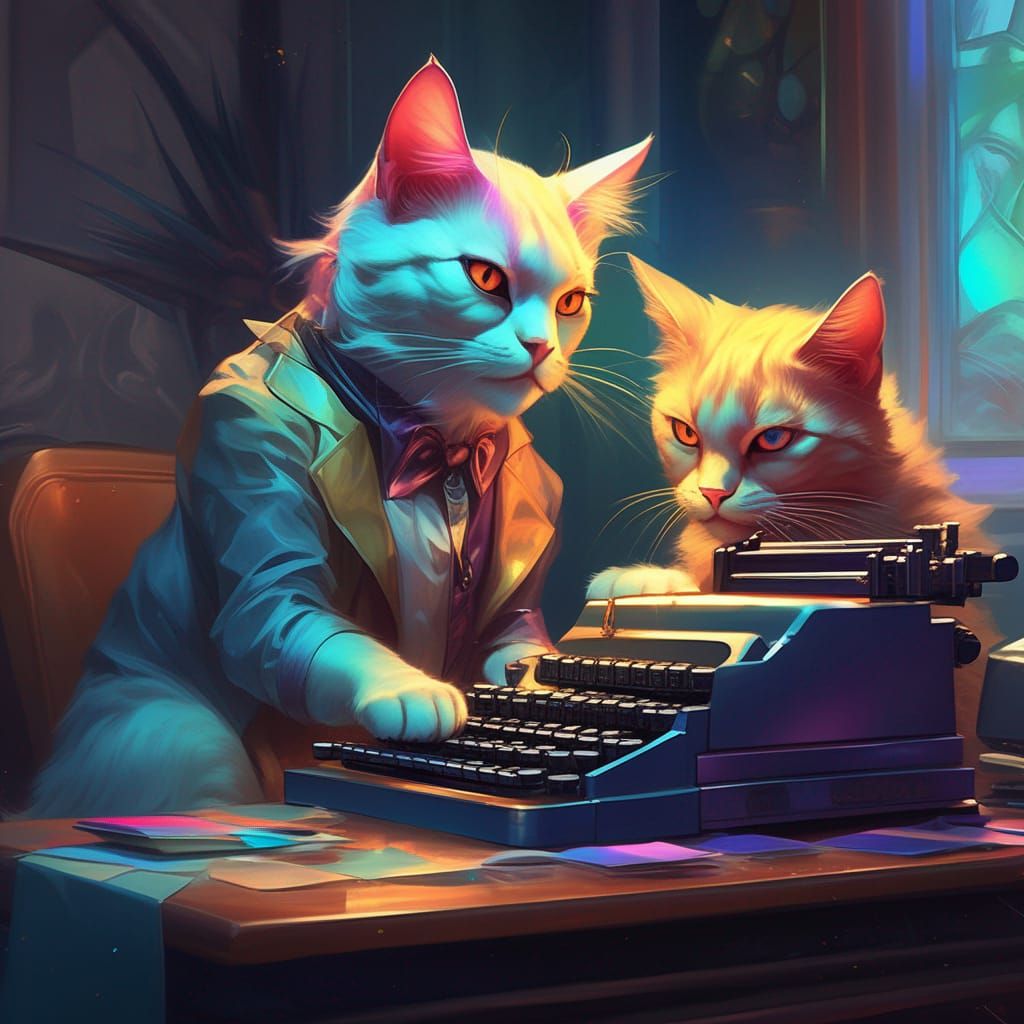Writer cat