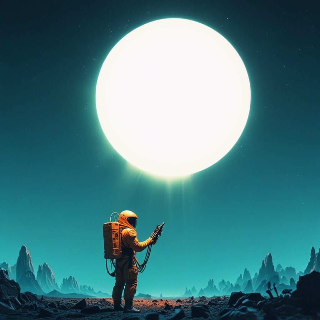 Alien Market with Mysterious Gadgets and Rare Minerals