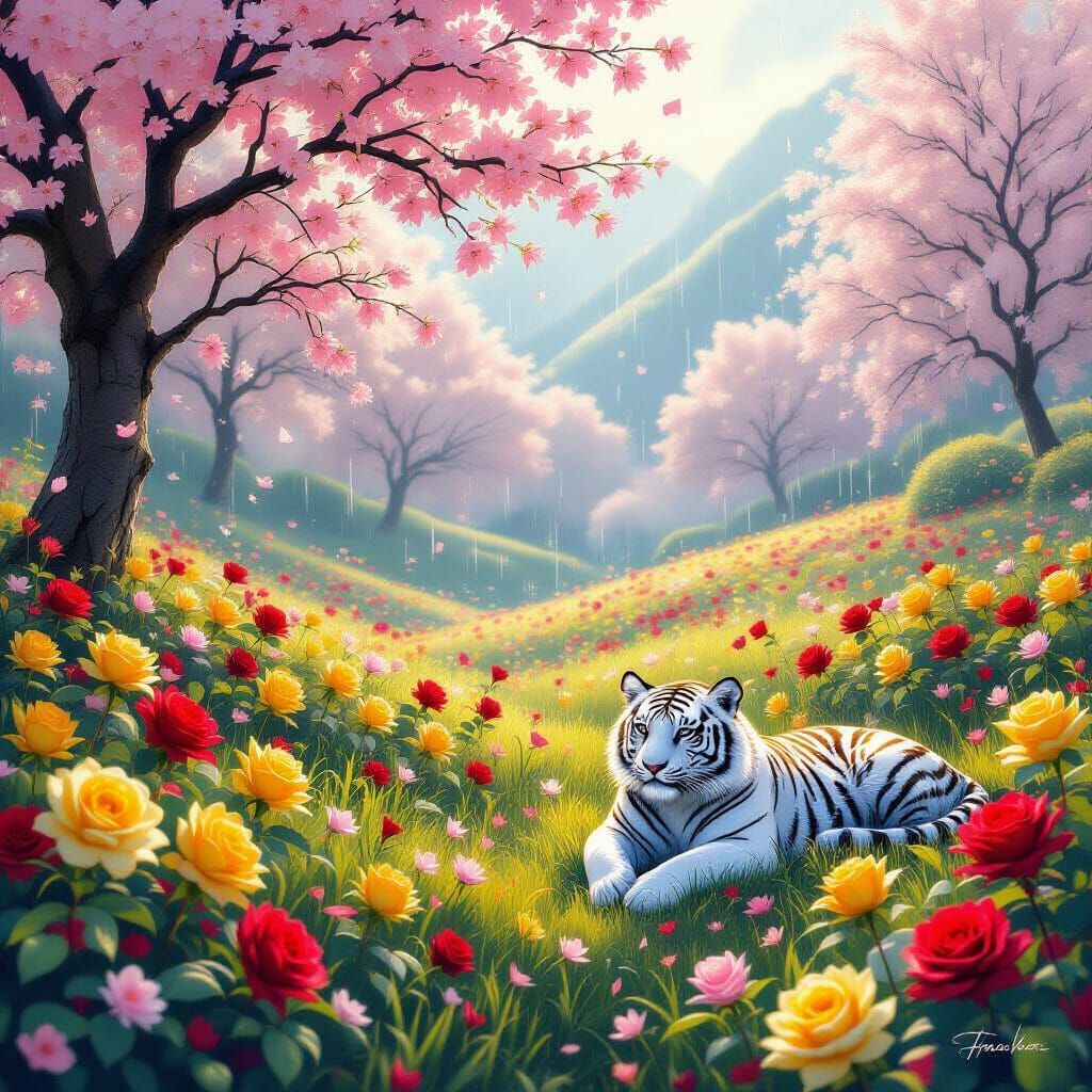 Ethereal Flower Plains at First Light