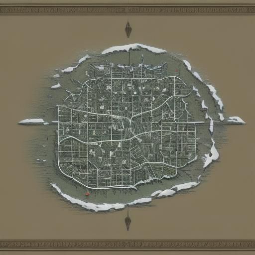 Snowy DND Map with 4000 Buildings