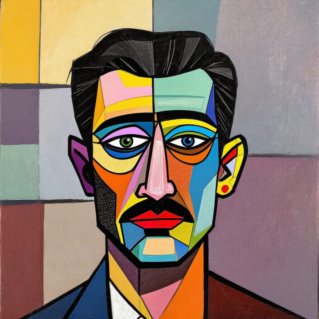 Abstract AI-Generated Random Art Composition