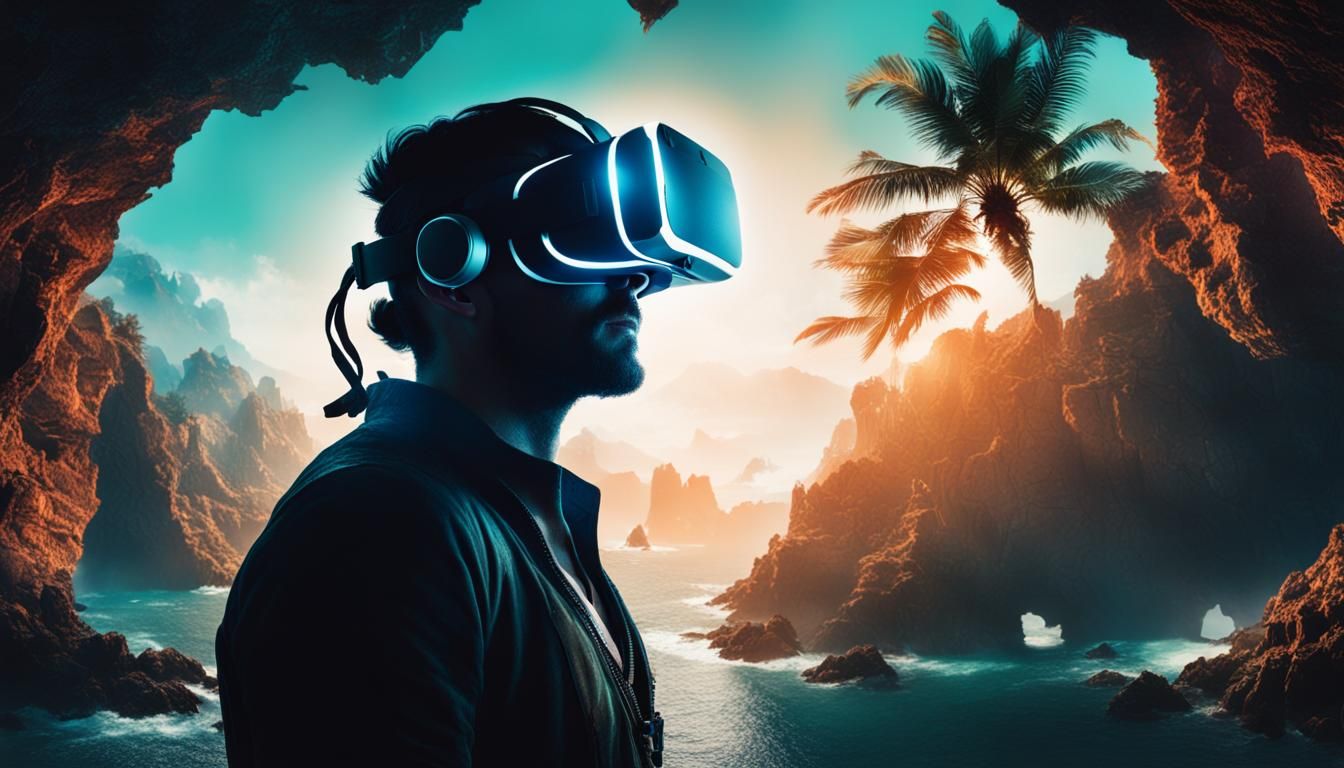 VR Immersion: Pirate Cave Double Exposure