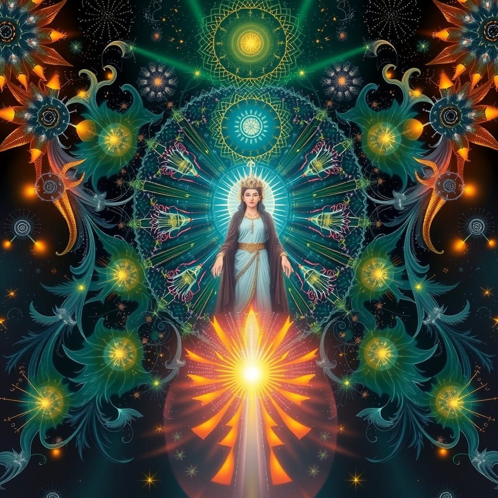 Exotic Fractal Goddess of Cosmic Plasma