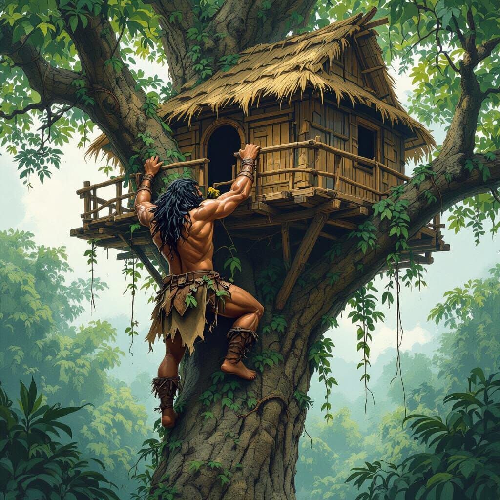 Amazon Jungle Beast Man's Treehouse Adventure